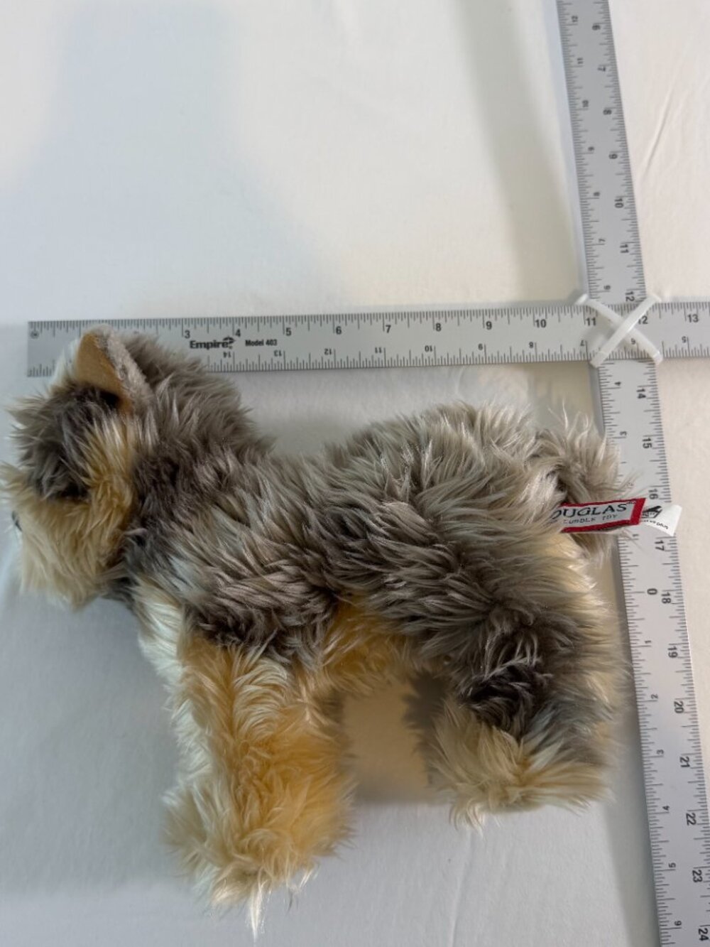 Douglas Yorkshire Terrier Yorkie Plush Stuffed Dog Gray Tan 11" Cuddle Toy - Picture 7 of 7